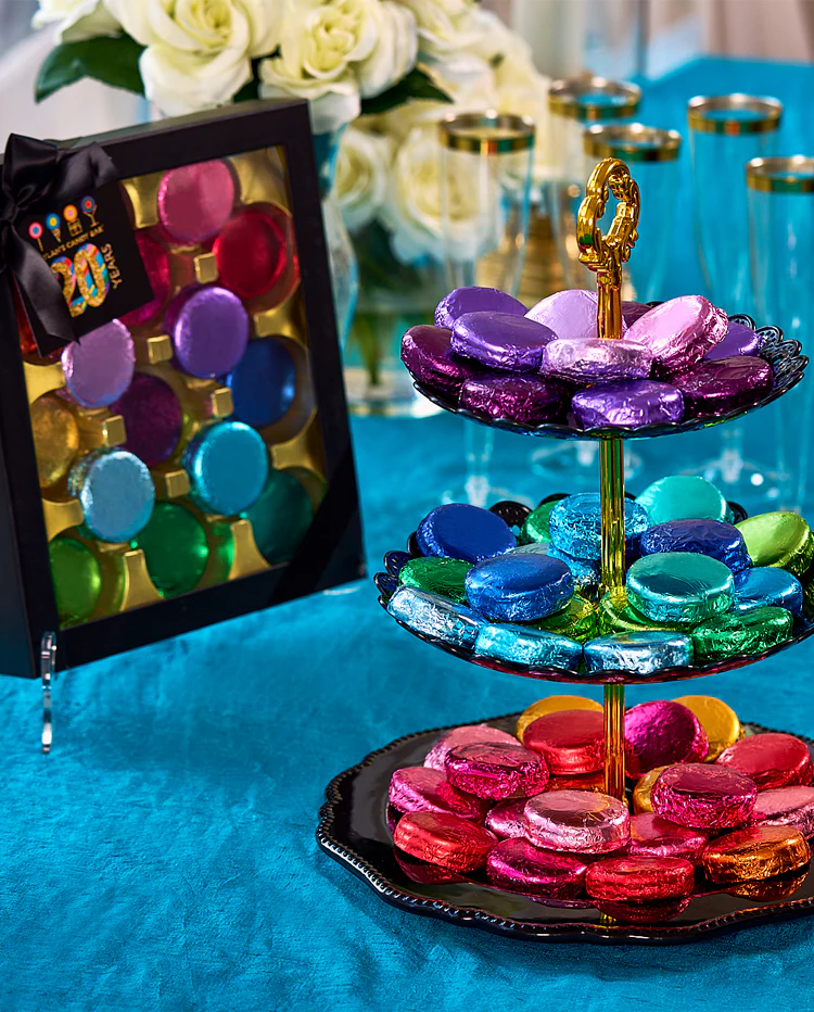 Rainbow Foiled Chocolate-Covered Sandwich Cookies - Image 3
