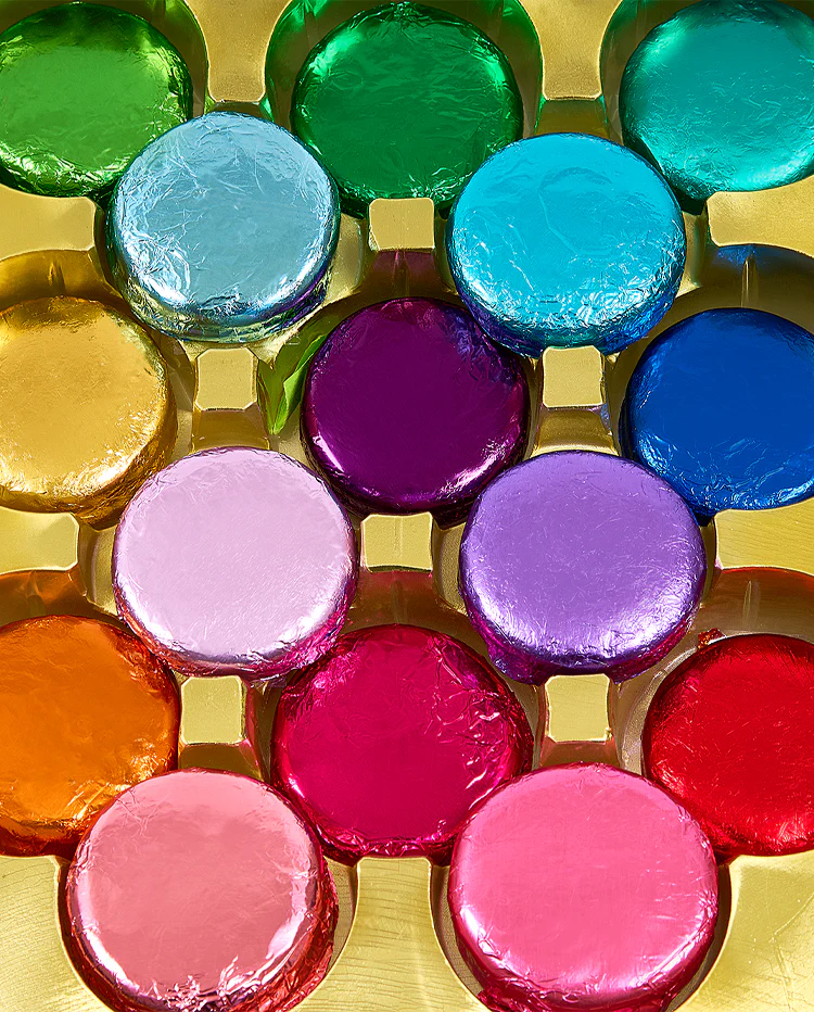 Rainbow Foiled Chocolate-Covered Sandwich Cookies - Image 4
