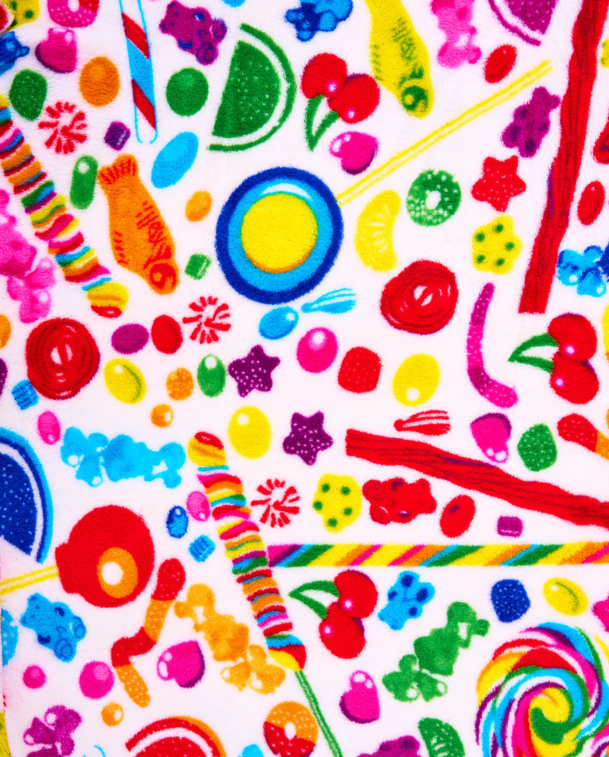 Fuzzy Candy Spill Throw Blanket - Image 3