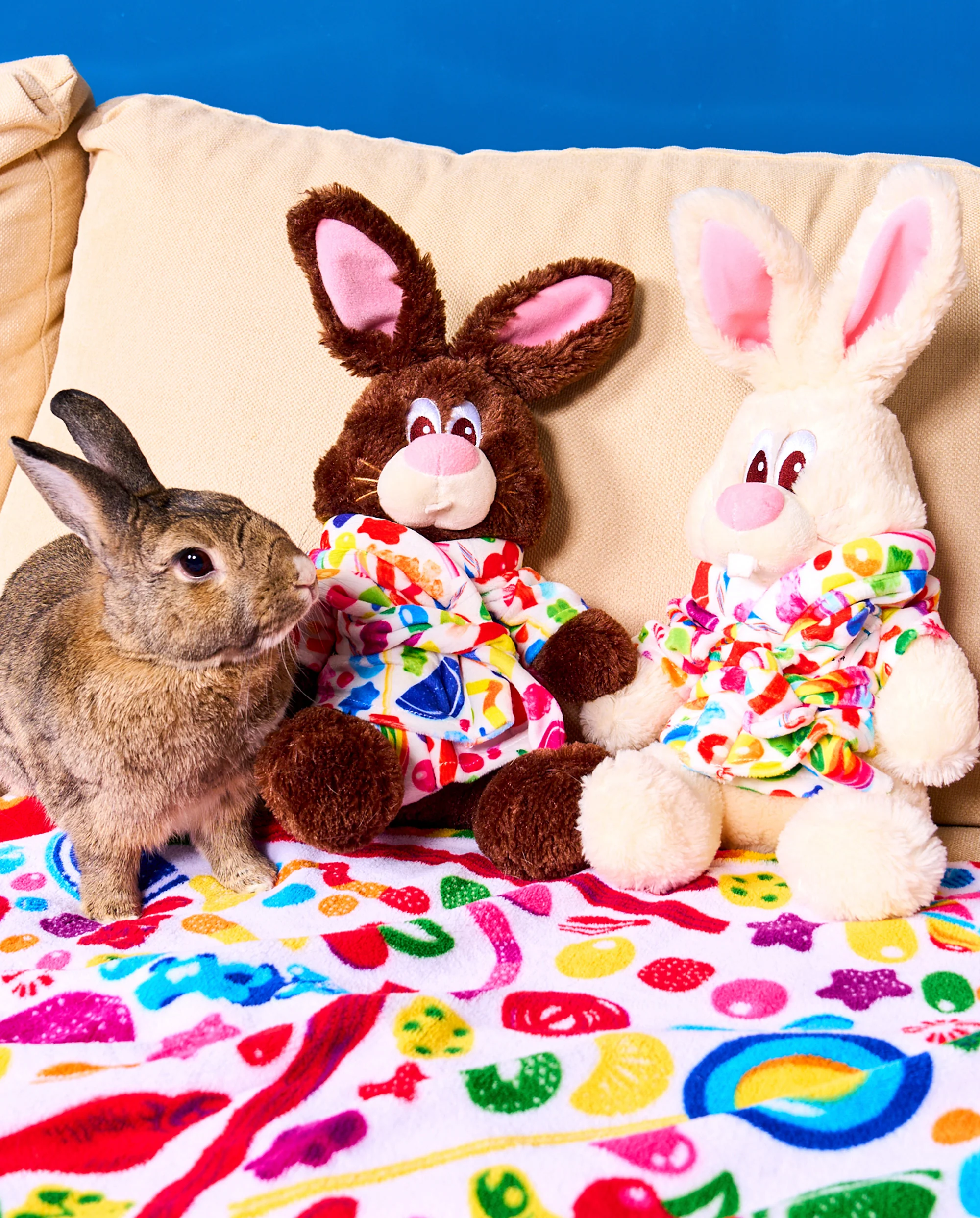 Living the Sweet Life: Chocolate The Bunny® Plush in Bathrobe - Image 4