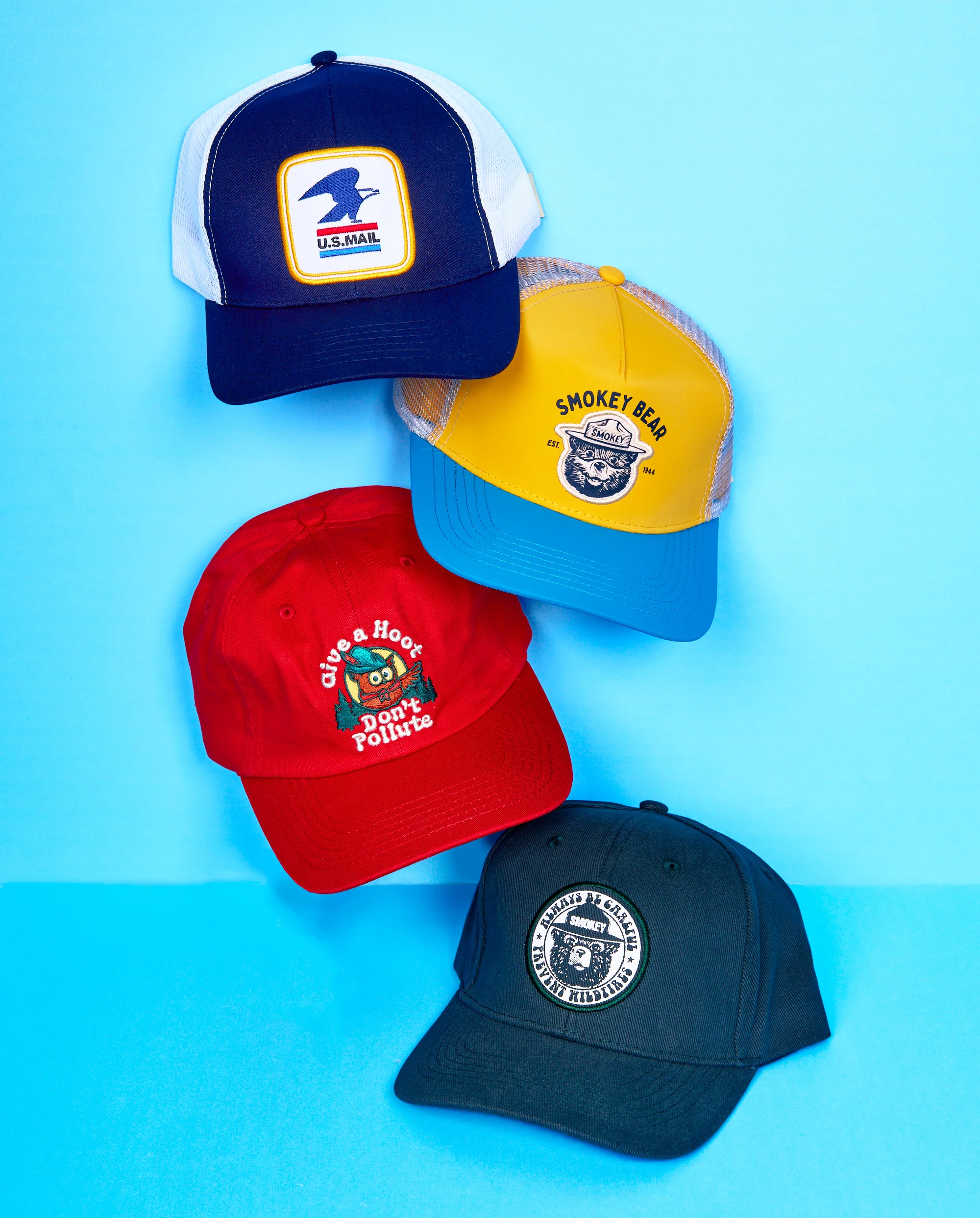 Smokey Bear® Prevent Wildfires Forest Green Baseball Hat - Image 5