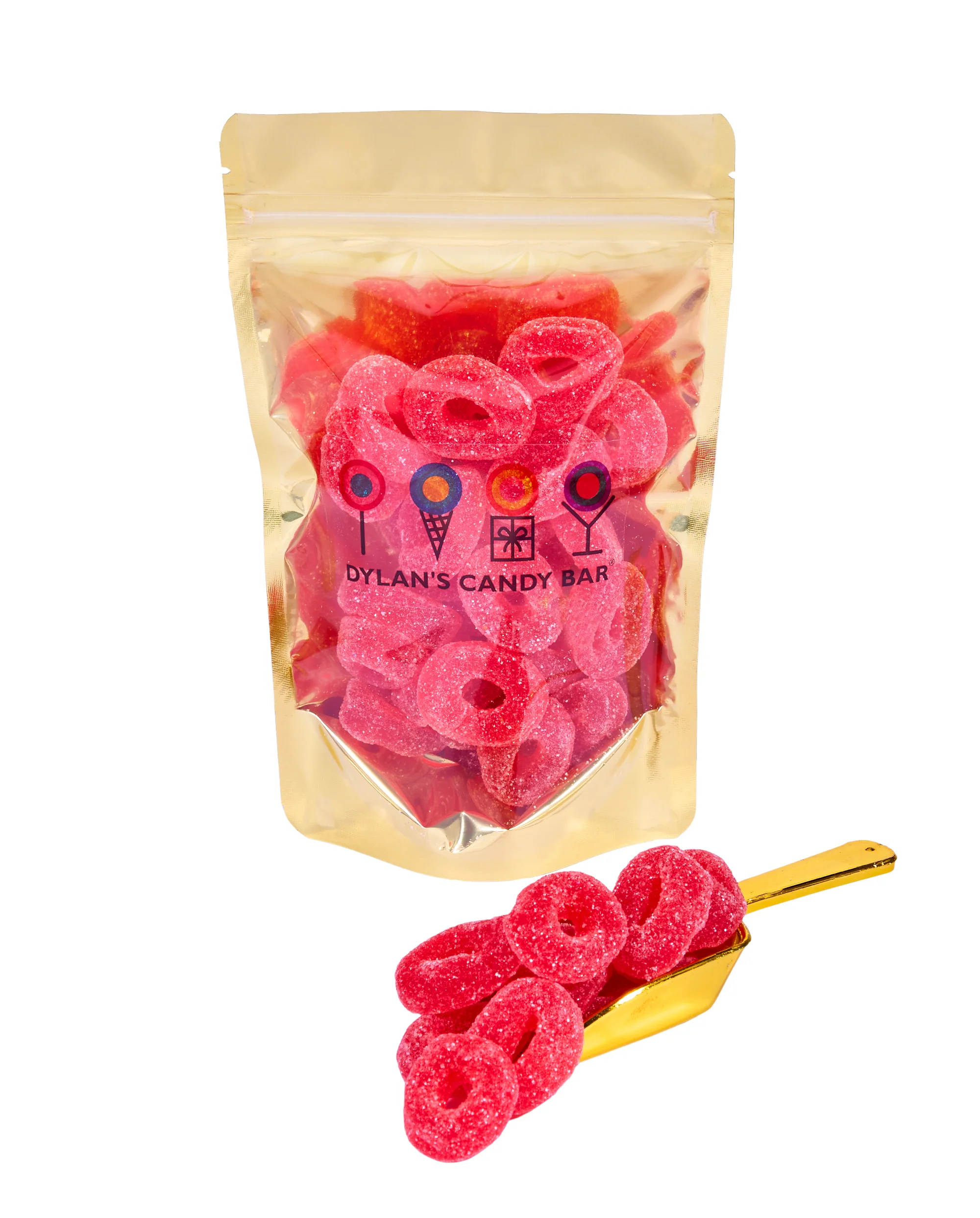 Watermelon-Flavored Gummy Rings Bulk Bag
